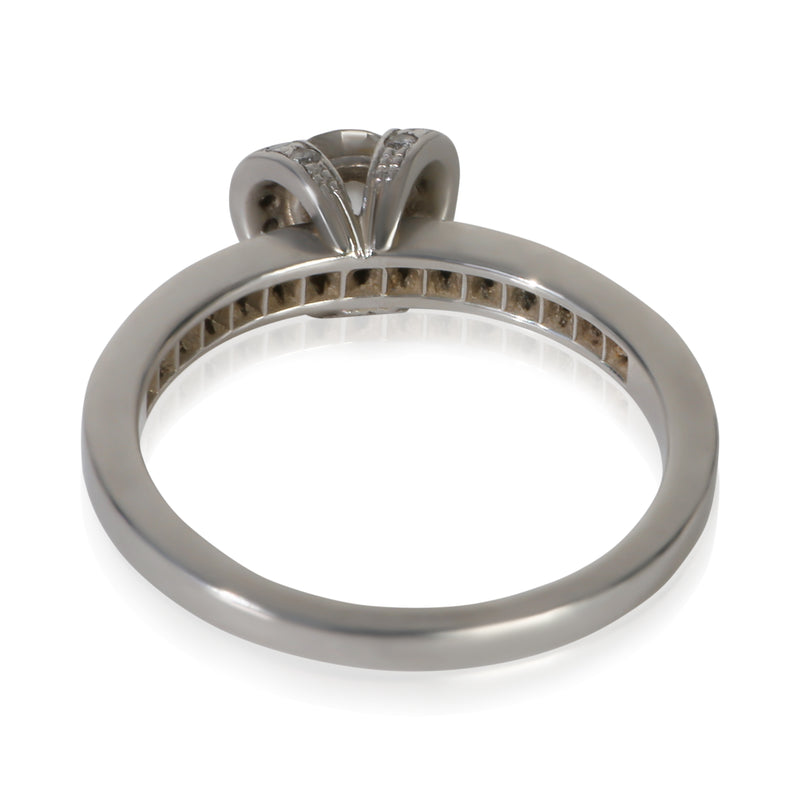 Tiffany & Co. 0.42 Ct Round Brilliant Diamond Ribbon Engagement Ring 950