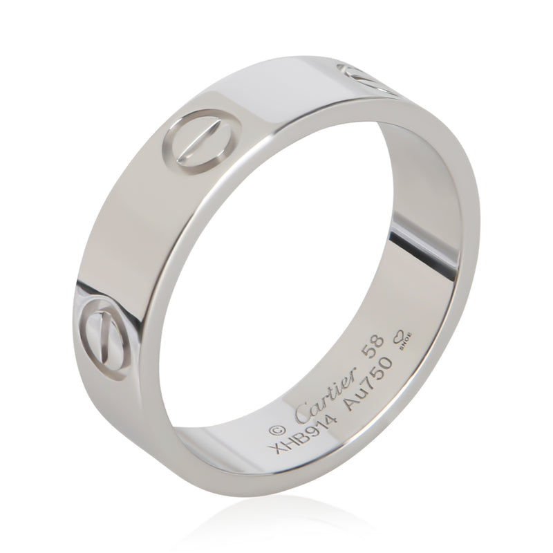 Cartier White Gold Love Ring 18k