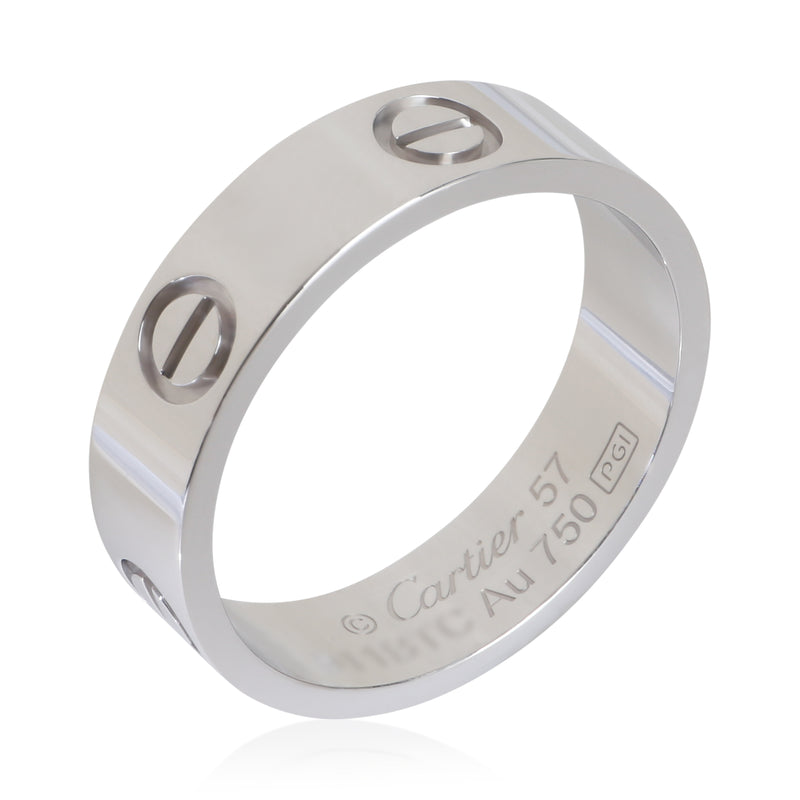 Cartier White Gold Love Ring 18k