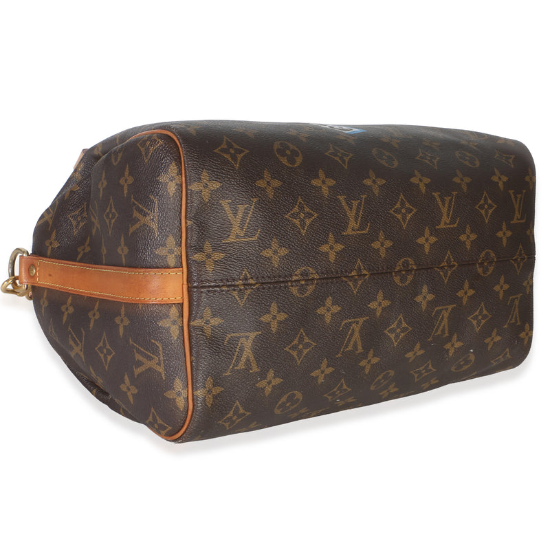 Louis Vuitton Monogram Canvas Love Lock Speedy Bandouliere 30 Brown Handbag