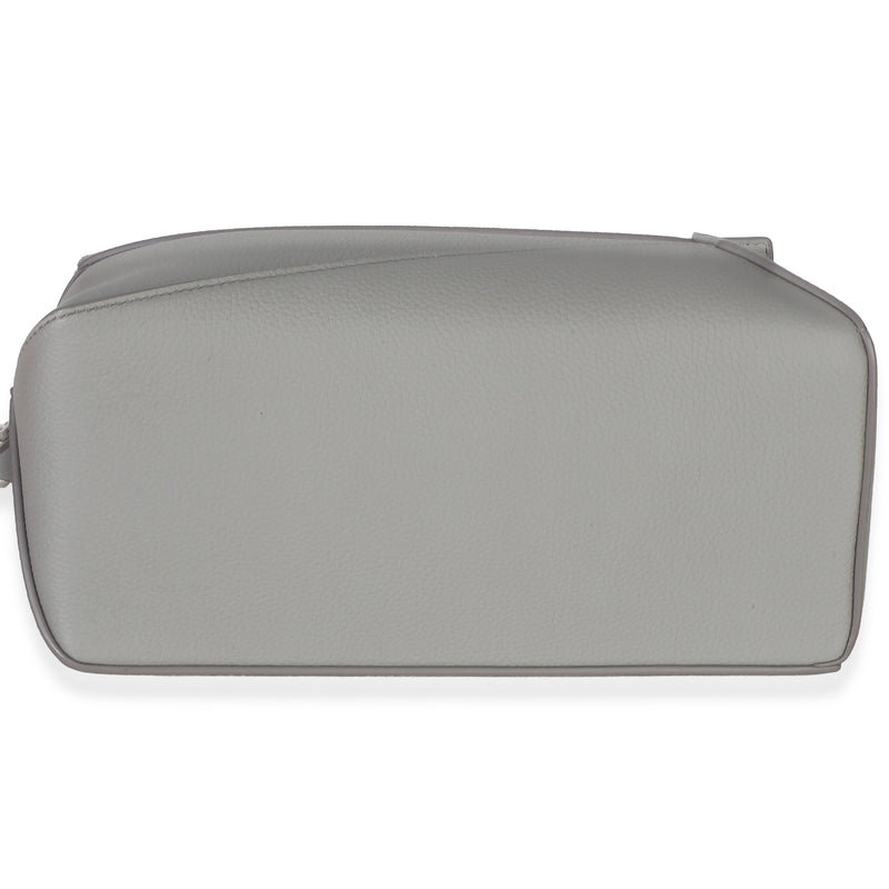 Loewe Light Grey Grained Calfskin Small Puzzle Edge Bag Gray Leather Handbag