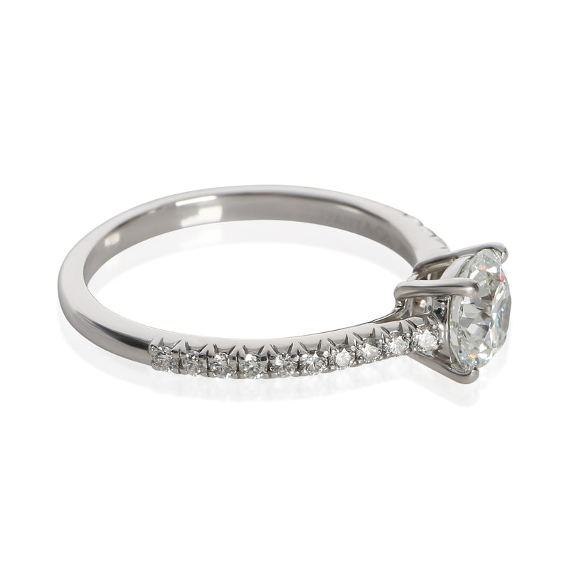 Tiffany & Co. 0.91 Ct Round Brilliant Diamond Novo Engagement Ring 950