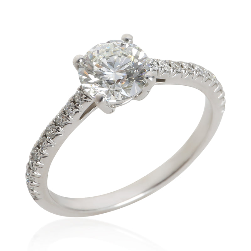 Tiffany & Co. 0.91 Ct Round Brilliant Diamond Novo Engagement Ring 950
