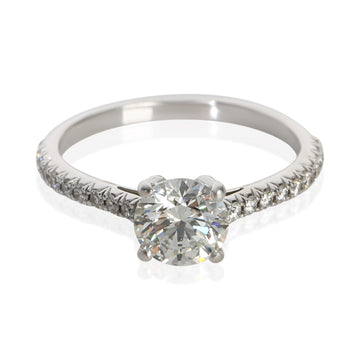 Tiffany & Co. 0.91 Ct Round Brilliant Diamond Novo Engagement Ring 950