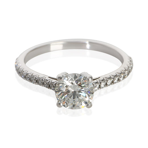 Tiffany & Co. 0.91 Ct Round Brilliant Diamond Novo Engagement Ring 950