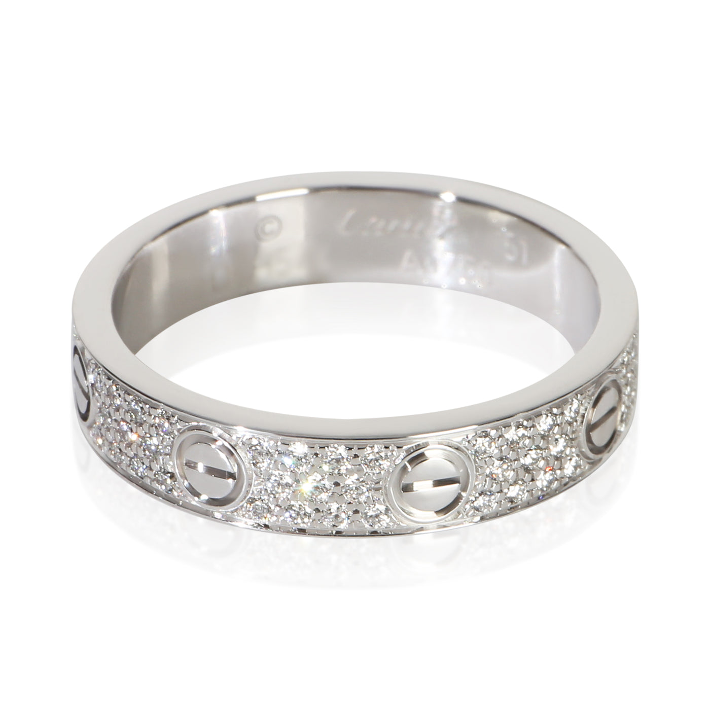 Cartier White Gold Diamond Small Model Love Ring 18k