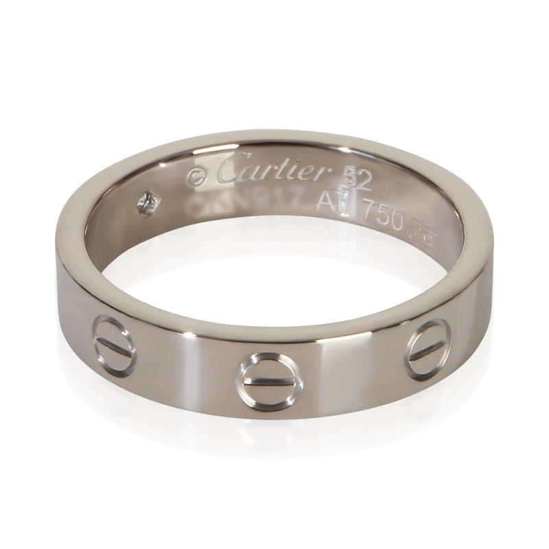 Cartier White Gold Diamond Small Model Love Ring 18k