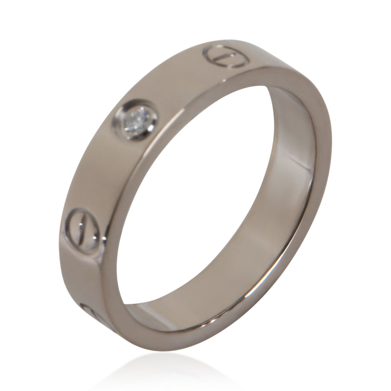 Cartier White Gold Diamond Small Model Love Ring 18k