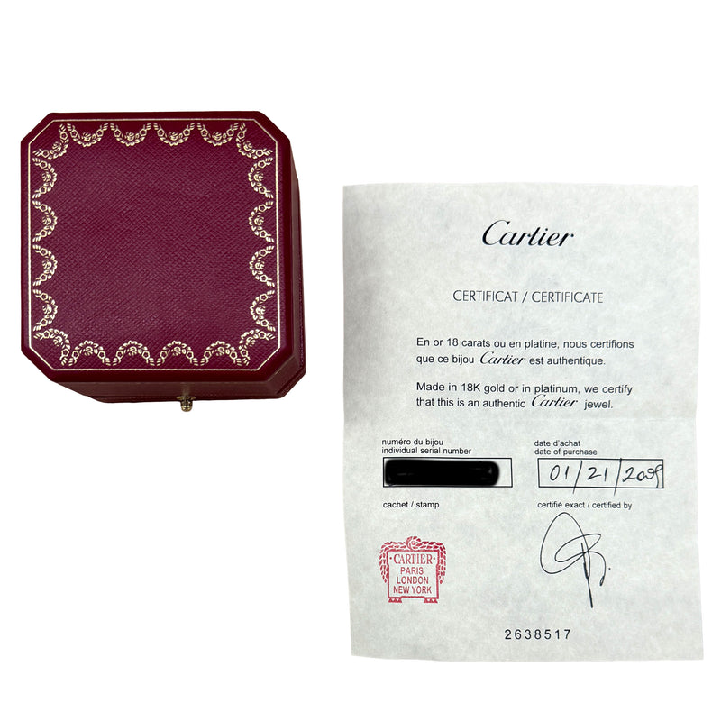 Cartier 3-Tone Gold Diamond Trinity Ring 18k