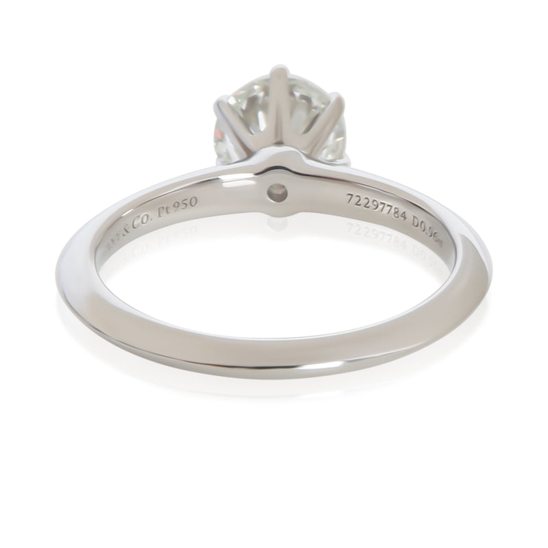 Tiffany & Co. 0.96 Ct Round Brilliant Diamond Engagement Ring 950