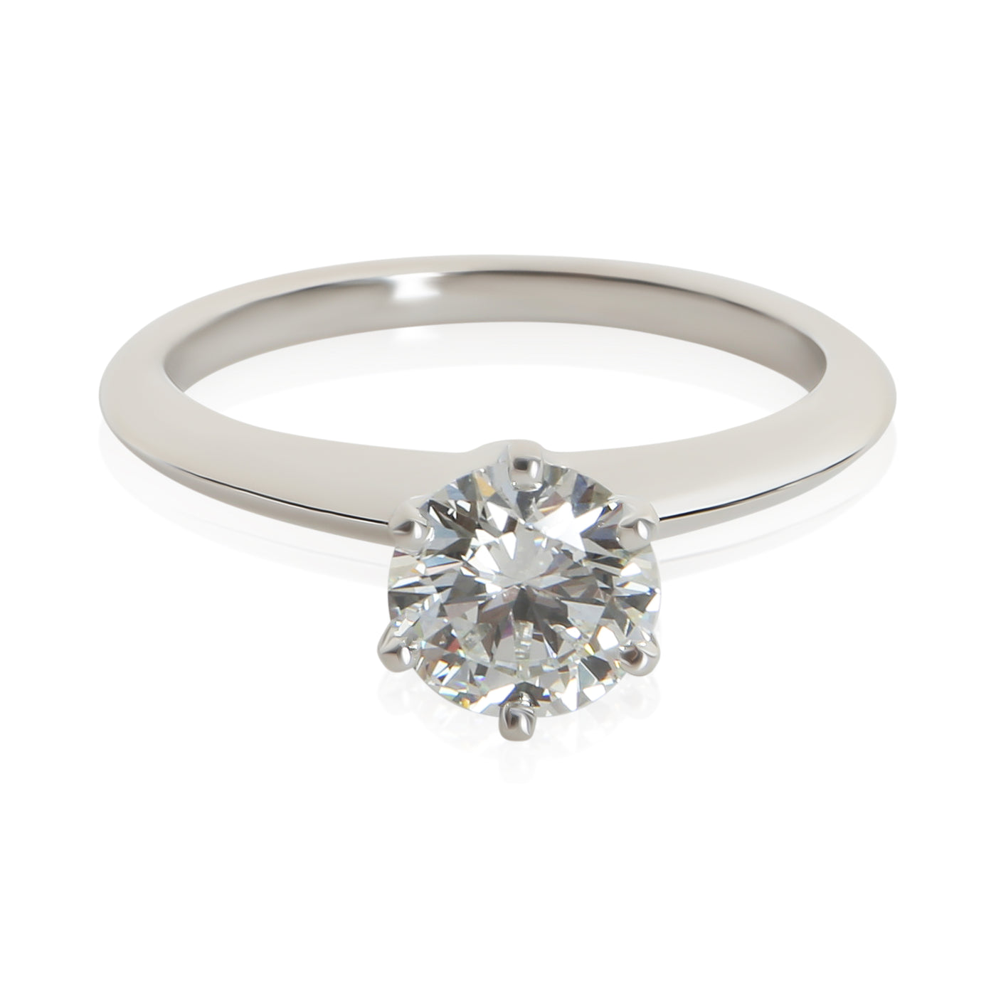 Tiffany & Co. 0.96 Ct Round Brilliant Diamond Engagement Ring 950