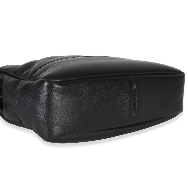 Saint Laurent Black Quilted Lambskin Jamie Small Shopping Tote Leather Handbag