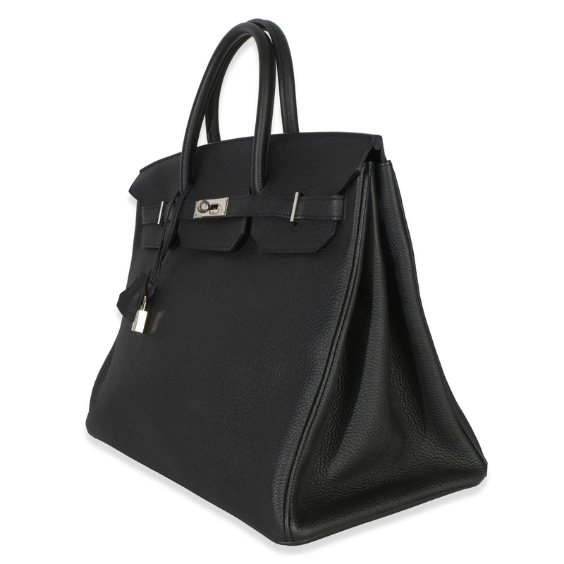Hermès Black Togo Birkin 40 Phw Leather Handbag