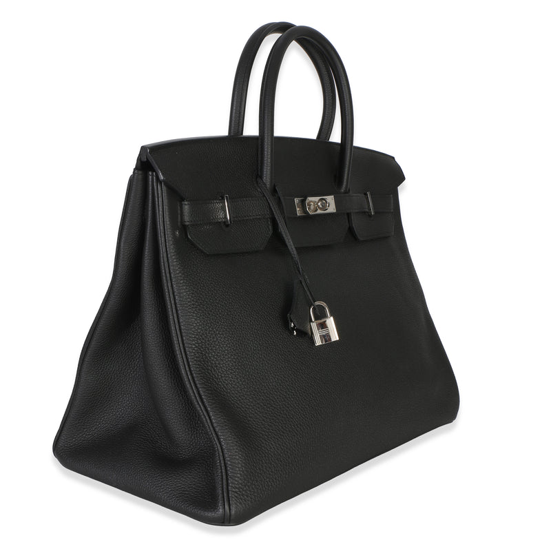 Hermès Black Togo Birkin 40 Phw Leather Handbag