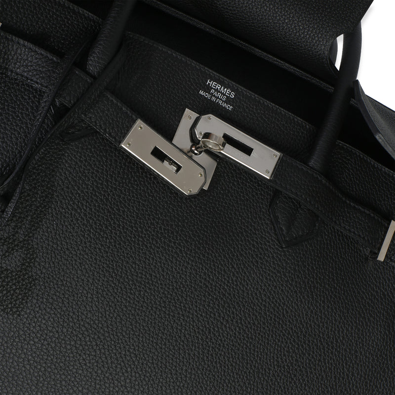 Hermès Black Togo Birkin 40 Phw Leather Handbag
