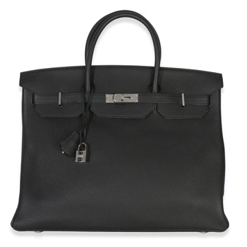 Hermès Black Togo Birkin 40 Phw Leather Handbag