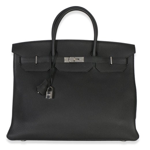 Hermès Black Togo Birkin 40 Phw Leather Handbag