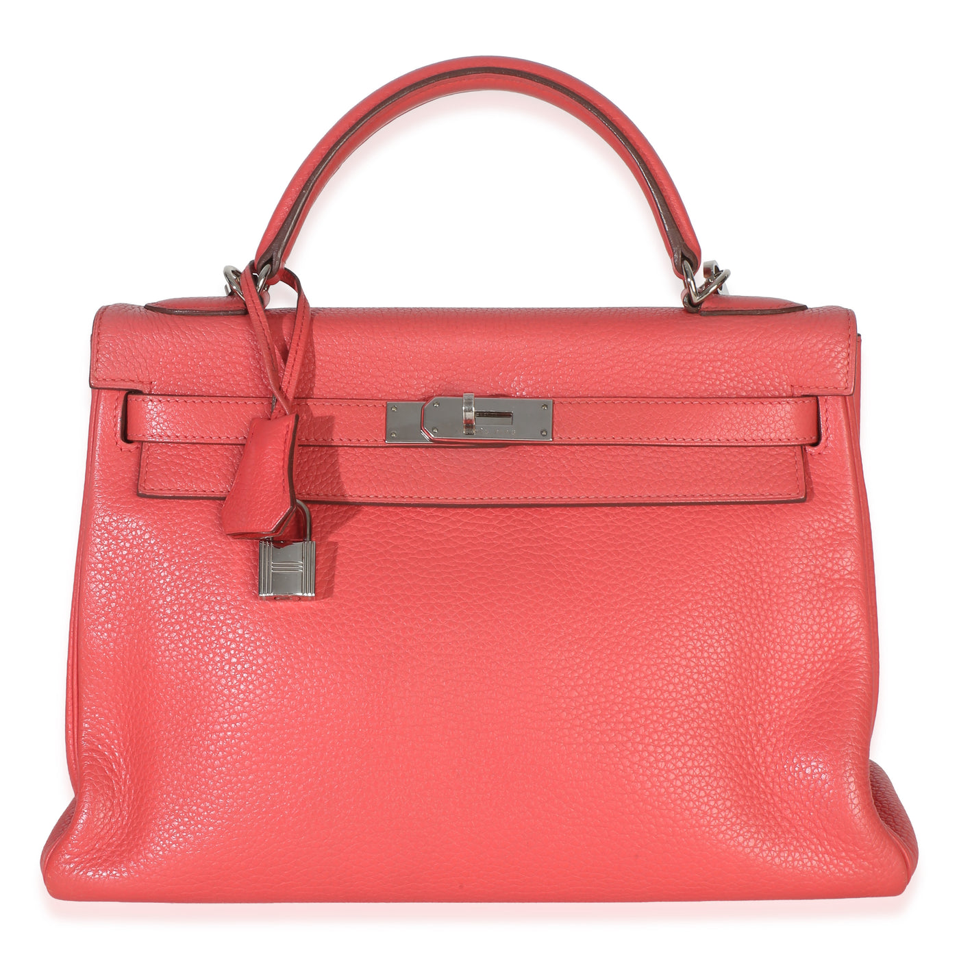 Hermès Rose Lipstick Clemence Kelly 32 Phw Pink Leather Handbag
