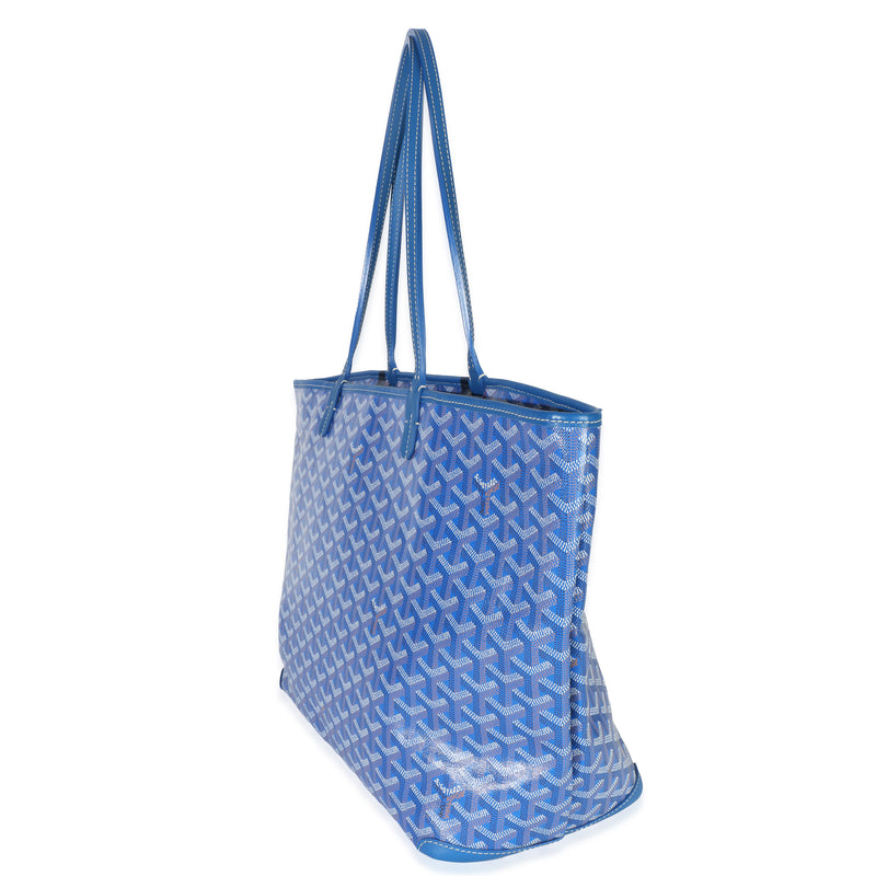 Goyard Blue Goyardine Canvas Artois Mm Handbag