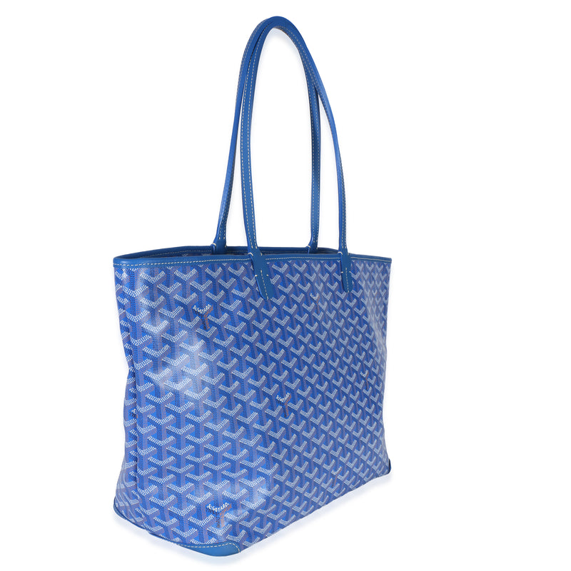 Goyard Blue Goyardine Canvas Artois Mm Handbag