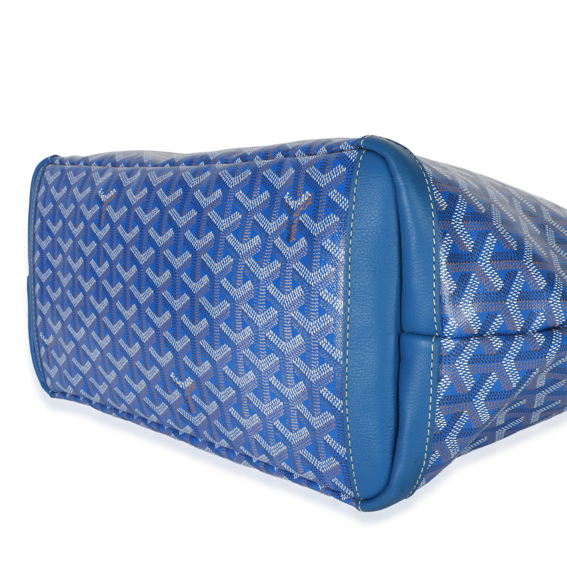 Goyard Blue Goyardine Canvas Artois Mm Handbag