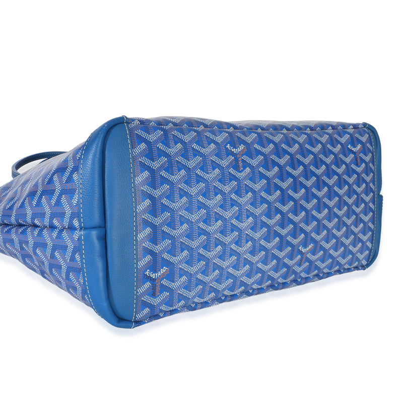 Goyard Blue Goyardine Canvas Artois Mm Handbag