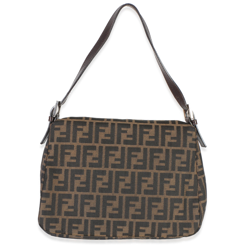 Fendi Brown Zucca Canvas Mama Baguette Bag Handbag
