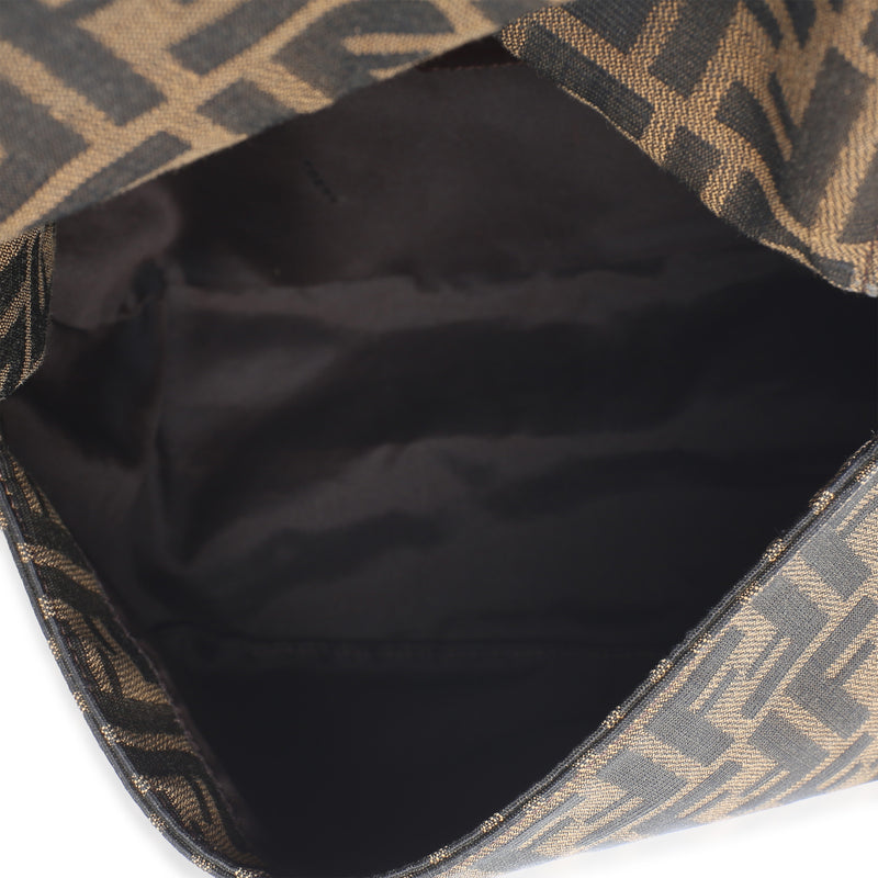 Fendi Brown Zucca Canvas Mama Baguette Bag Handbag