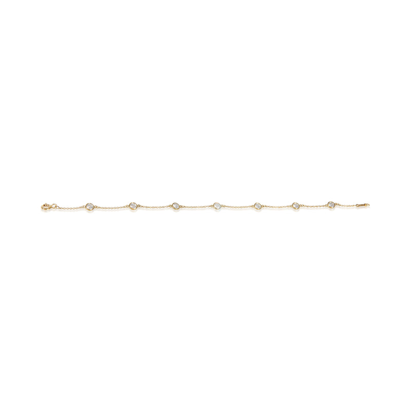 Tiffany & Co. Yellow Gold Diamond Elsa Peretti By The Yard Bracelet 18k