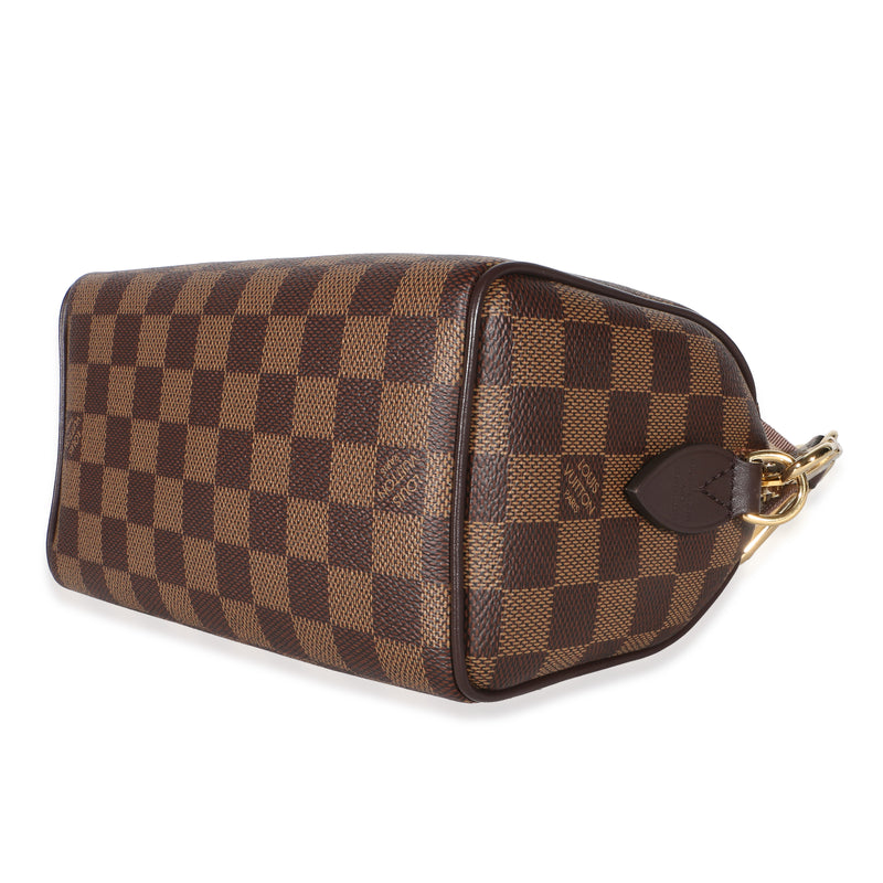 Louis Vuitton Damier Ebene Canvas Speedy Bandouliere 20 Brown Coated Handbag