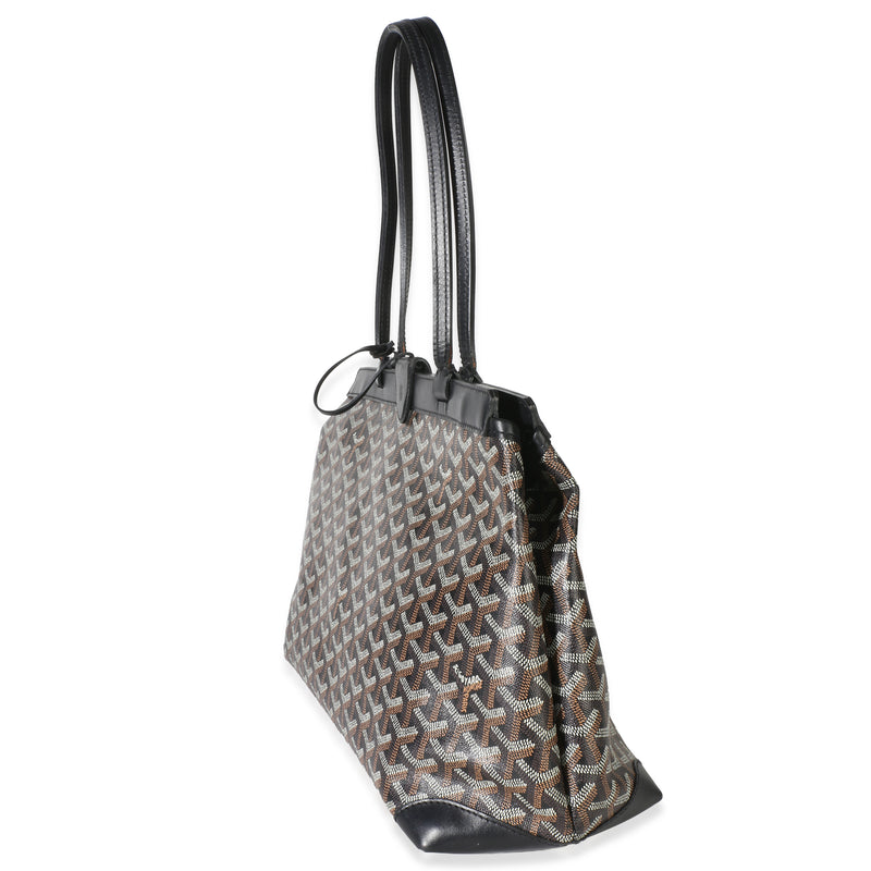 Goyard Black Goyardine Canvas Bellechasse Pm Bag