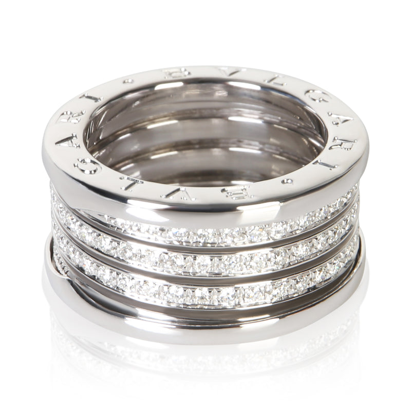 Bvlgari White Gold Diamond B.zero1 Ring 18k Rings