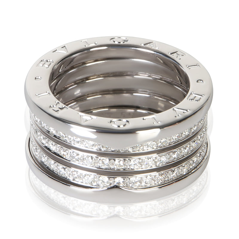 Bvlgari White Gold Diamond B.zero1 Ring 18k Rings