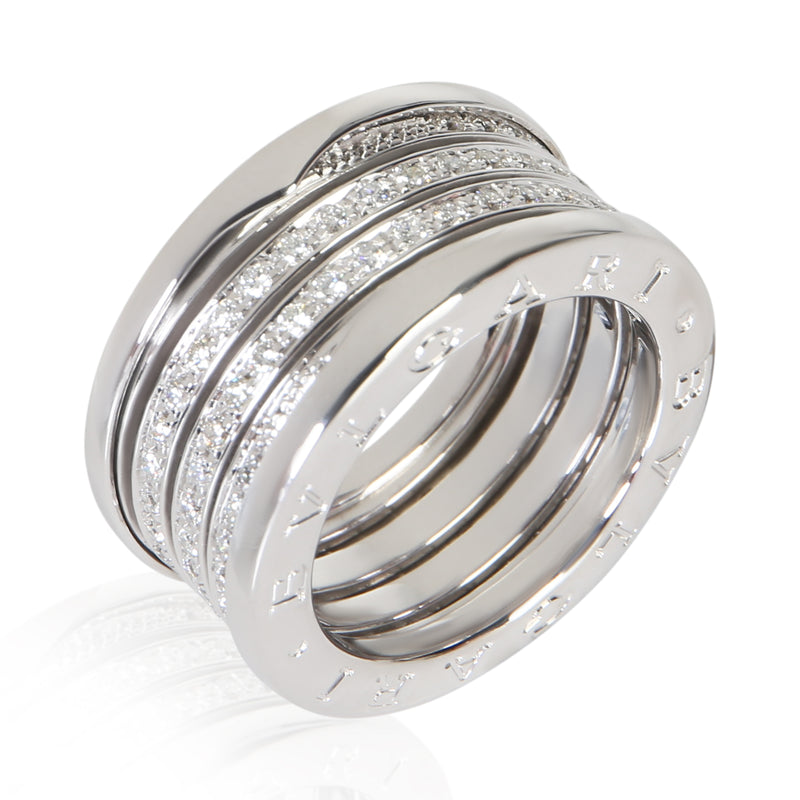 Bvlgari White Gold Diamond B.zero1 Ring 18k Rings