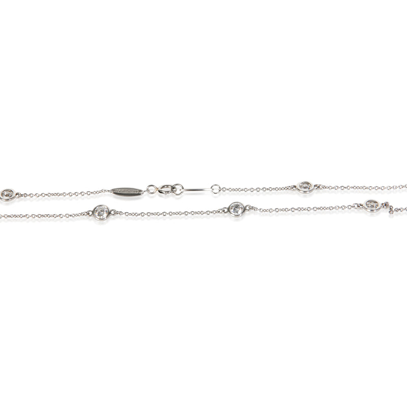 Tiffany & Co. Platinum Diamond Elsa Peretti By The Yard Necklace 950 Necklaces