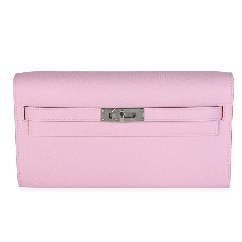 Hermès Mauve Sylvestre Epsom Kelly To Go Phw Pink Leather Bag