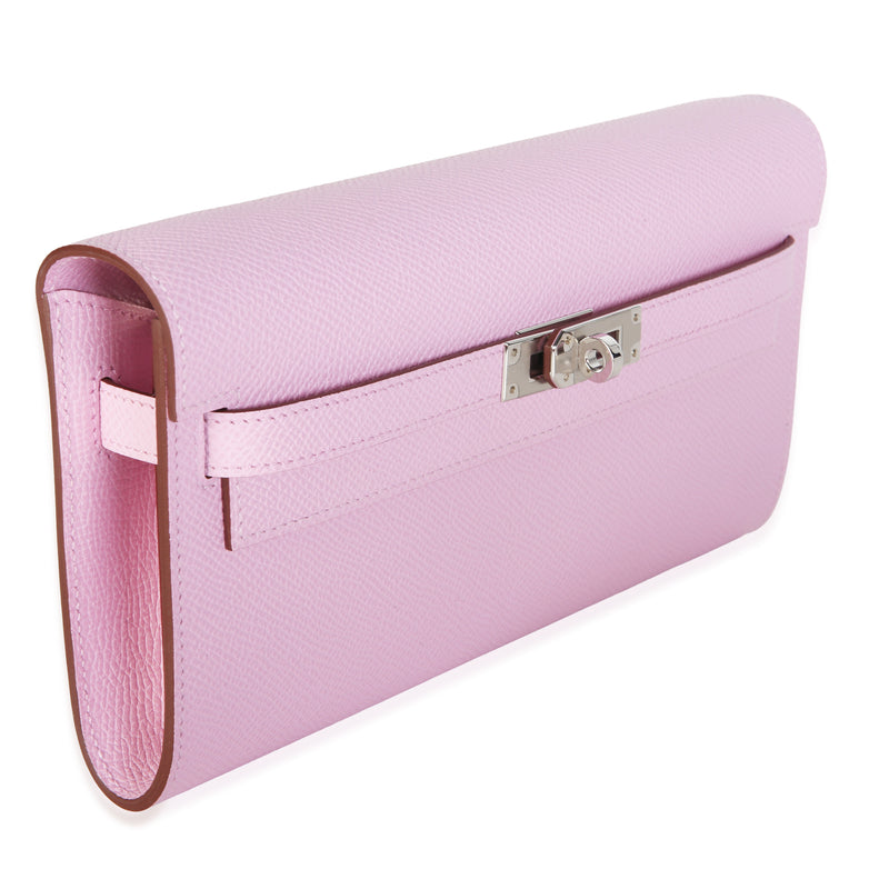 Hermès Mauve Sylvestre Epsom Kelly To Go Phw Pink Leather Bag