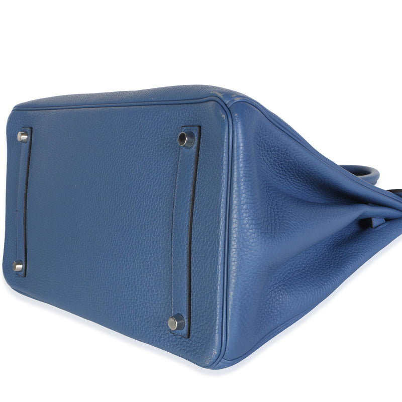 Hermès Bleu Brighton Togo Birkin 35 Phw Blue Leather Bag