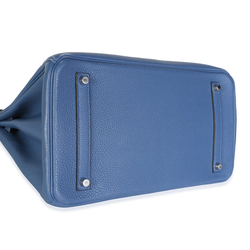 Hermès Bleu Brighton Togo Birkin 35 Phw Blue Leather Bag