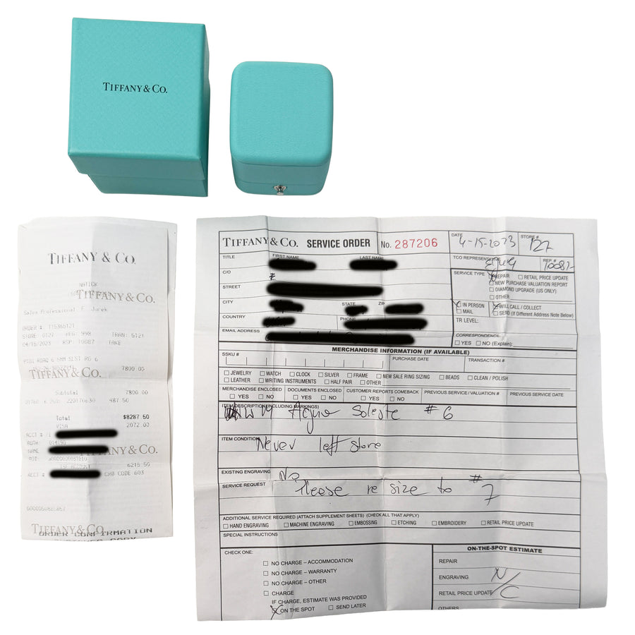Tiffany & Co. Platinum Aquamarine And Diamond Soleste Ring 950 Rings