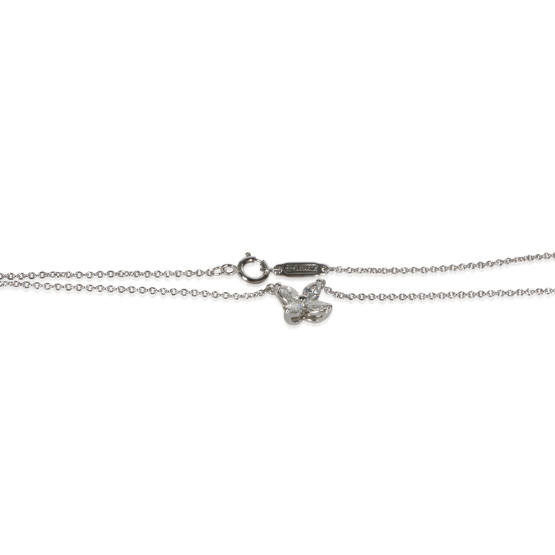 Tiffany & Co. Platinum Diamond Small Model Victoria Pendant 950